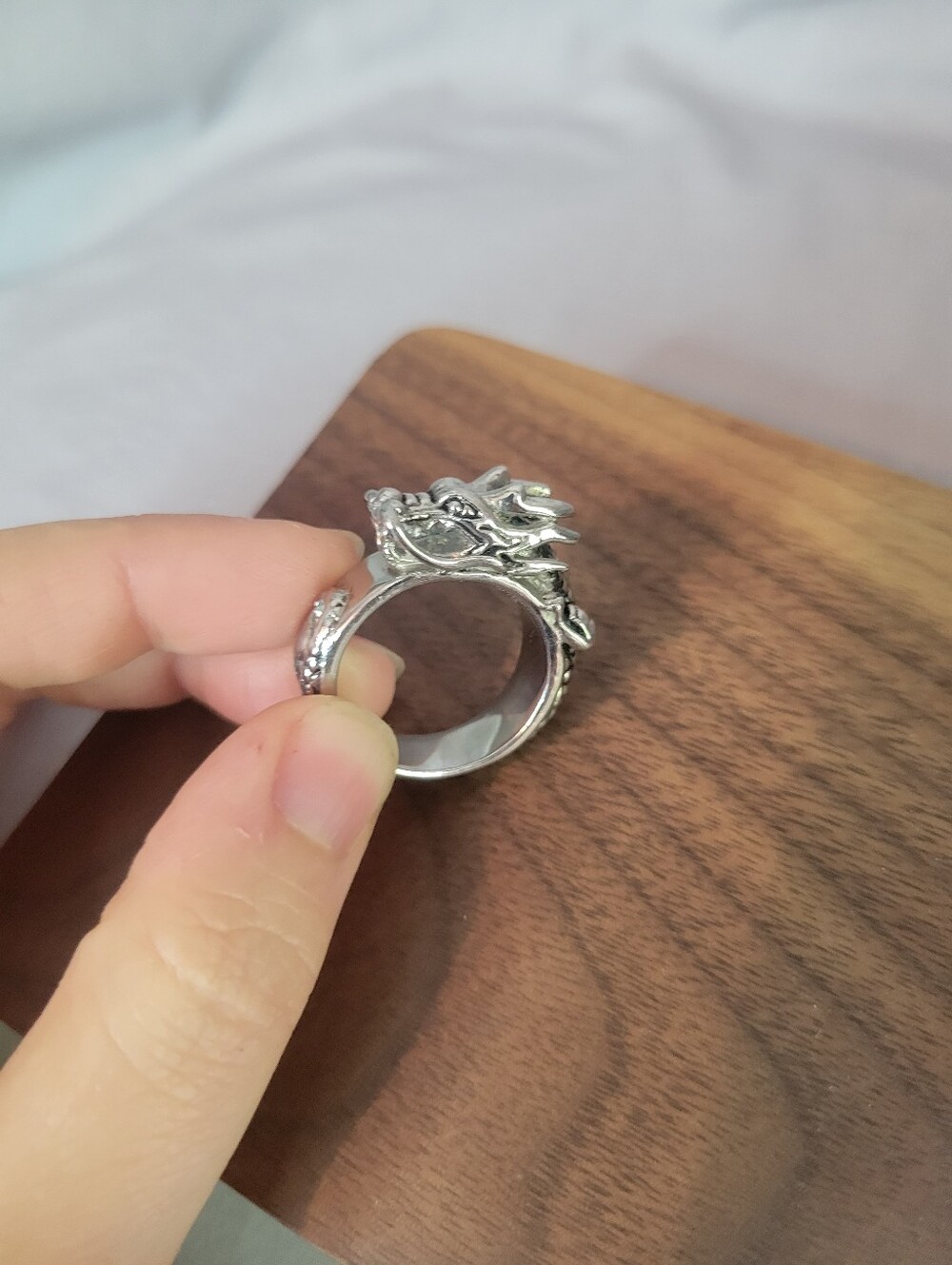 Dragon Body Wrap Ring Stainless Steel Silver Color